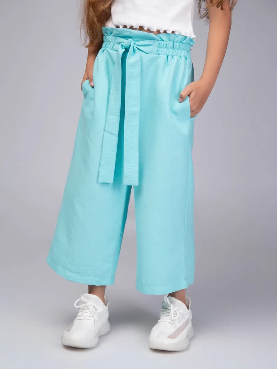 Брюки кюлоты укороченные