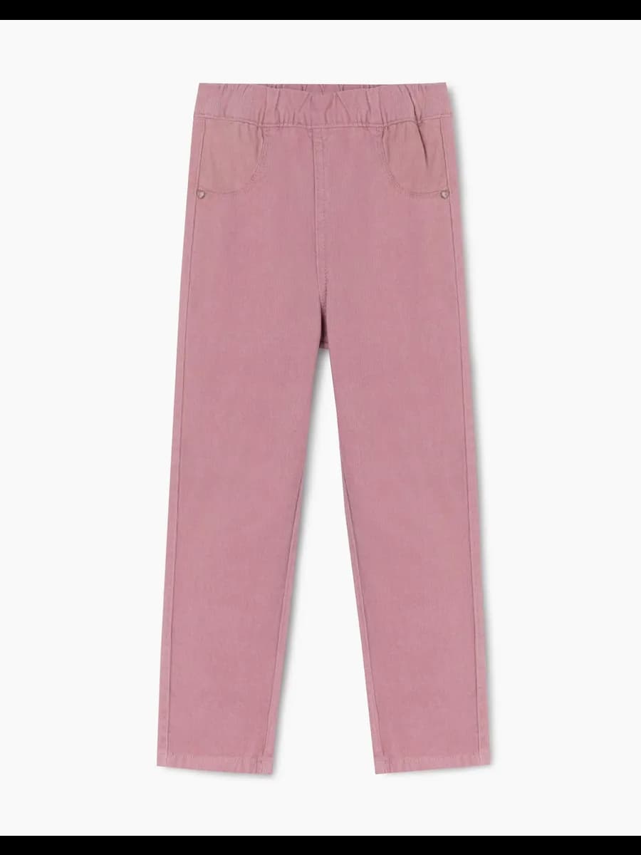 Розовые брюки Straight из вельвета