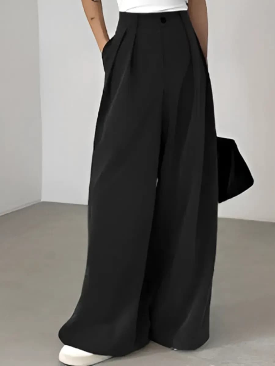 Брюки широкие палаццо - фото 1