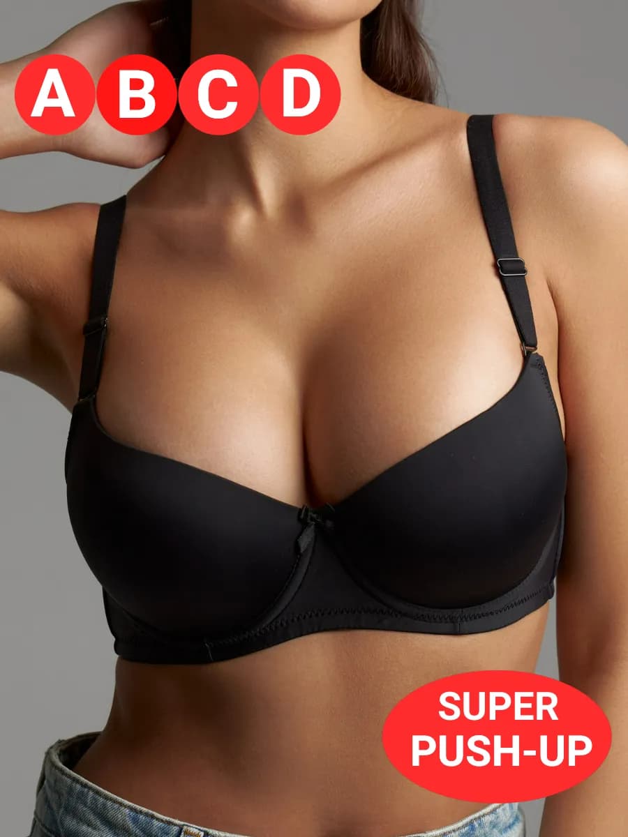 Бюстгальтер пушап нижнее белье гладкий