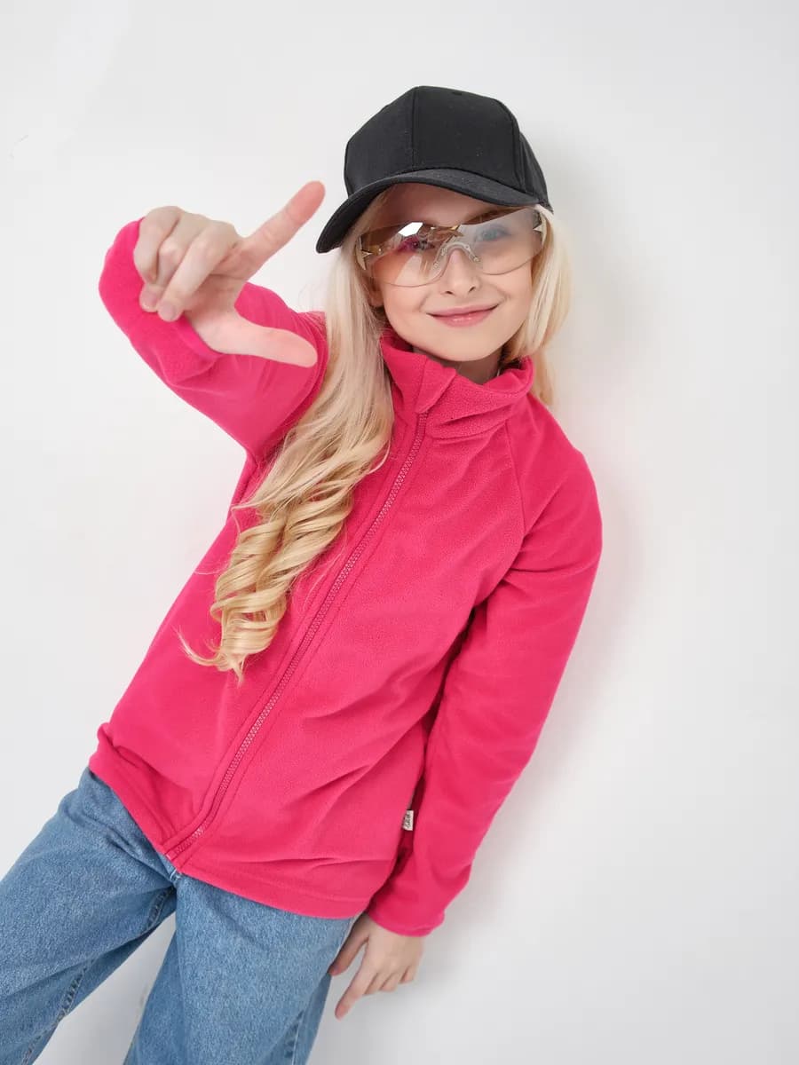 Кофта флисовая на молнии теплая