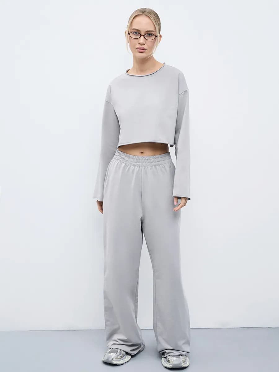 Костюм с лонгсливом и штанами без начеса