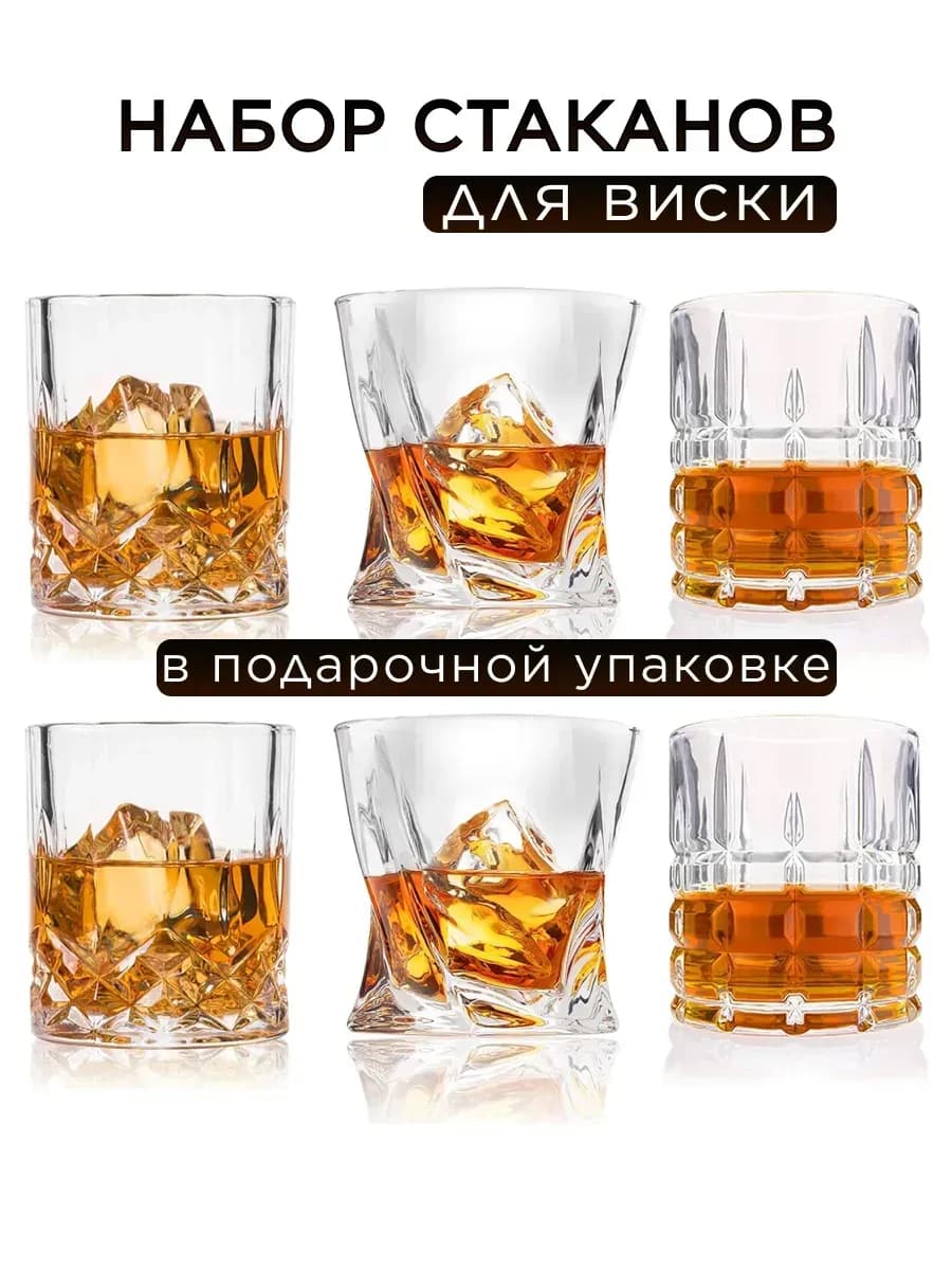 Подарочный набор бокалов для виски