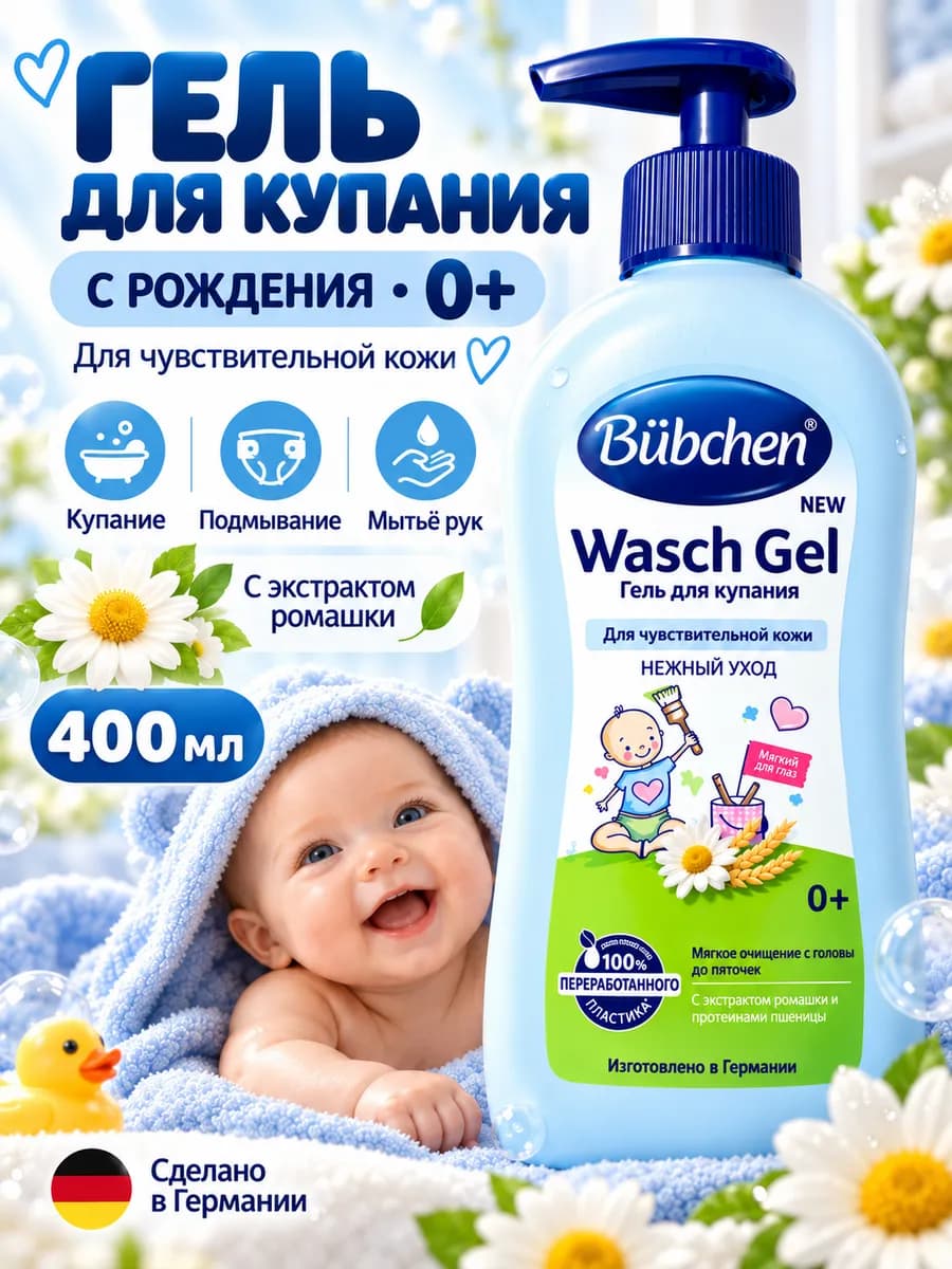Гель для купания детский Wasch Gel, 400 мл