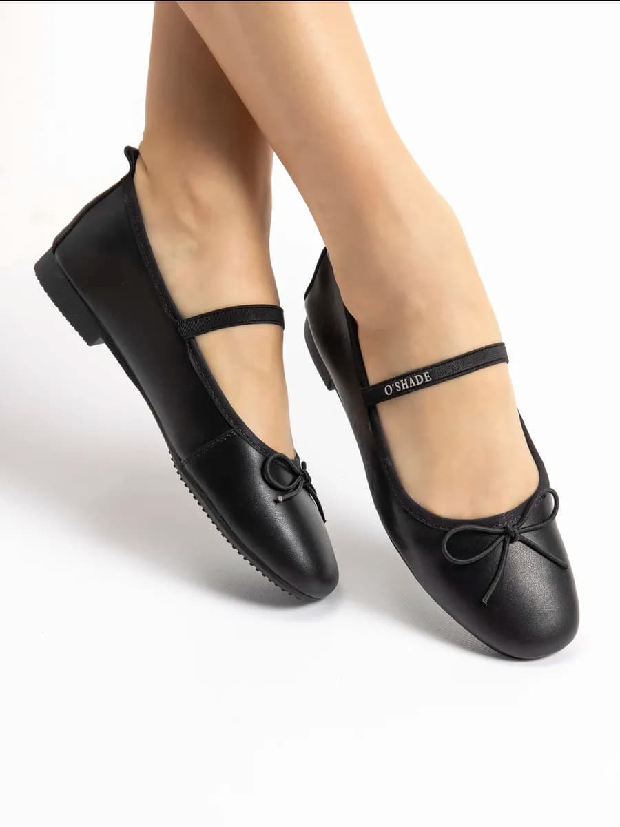 Балетки женские черные