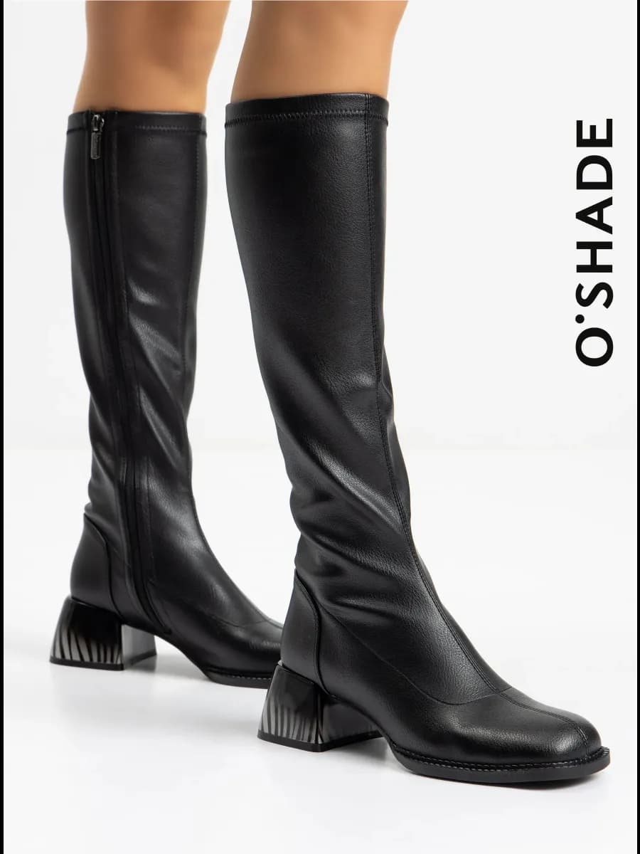 Сапоги чулки женские демисезонные на каблуке