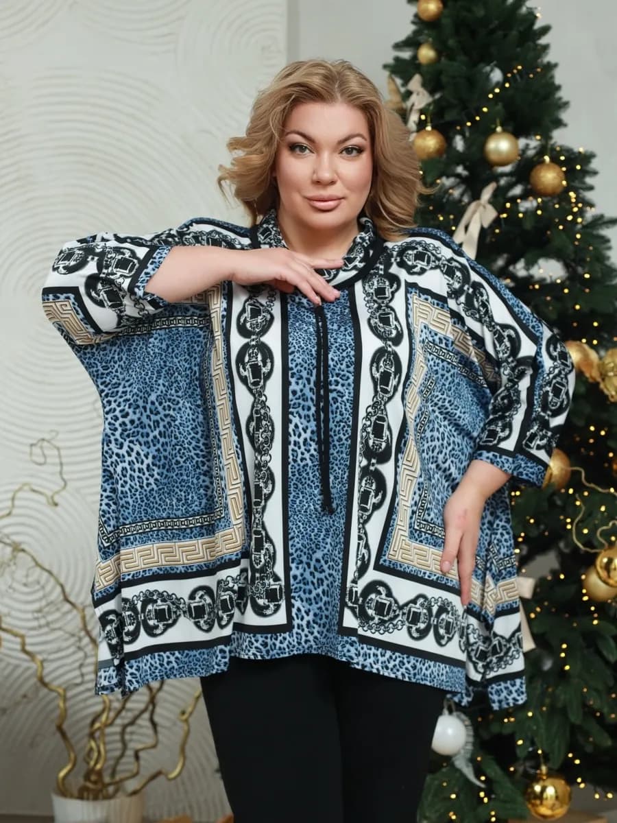 Пончо больших размеров - фото 1