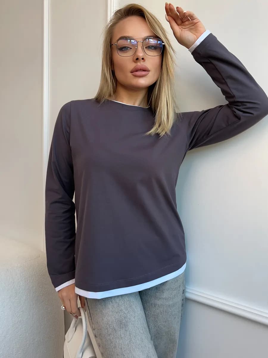 Лонгслив многослойный базовый