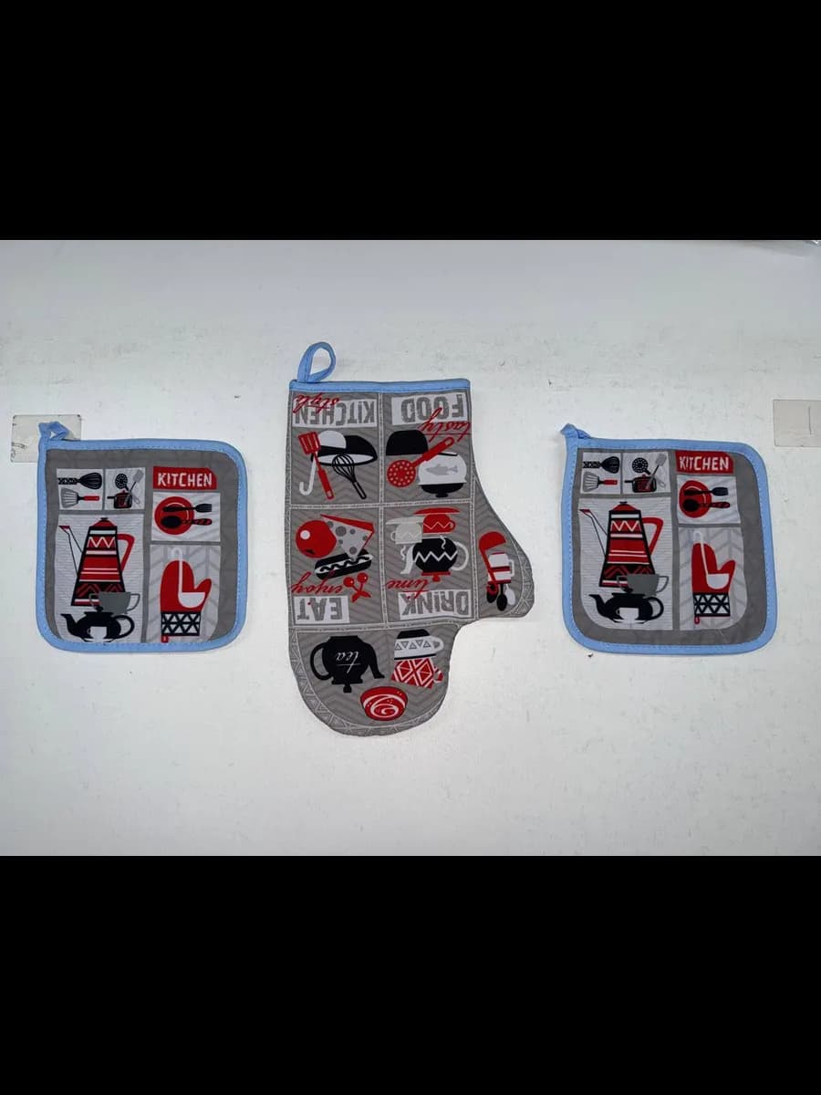 Прихватки кухонные набор 2 шт - фото 1