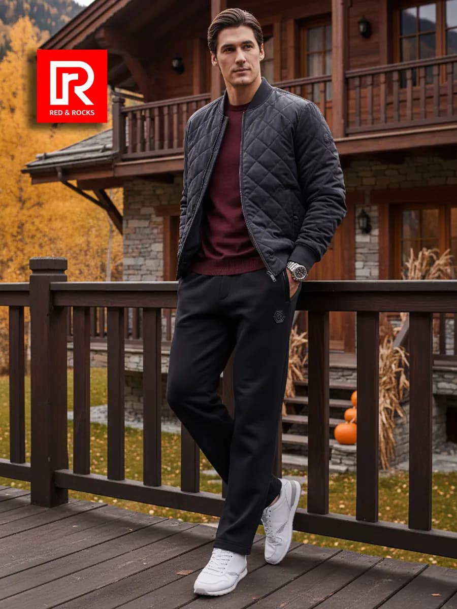 Брюки мужские спортивные хлопок утепленные с начесом зимние