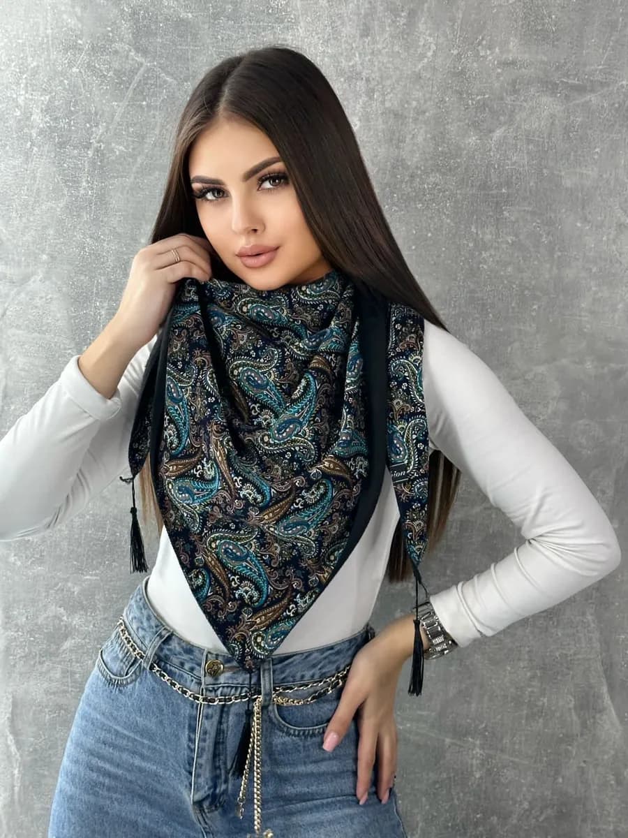 косынка женская теплая - фото 1