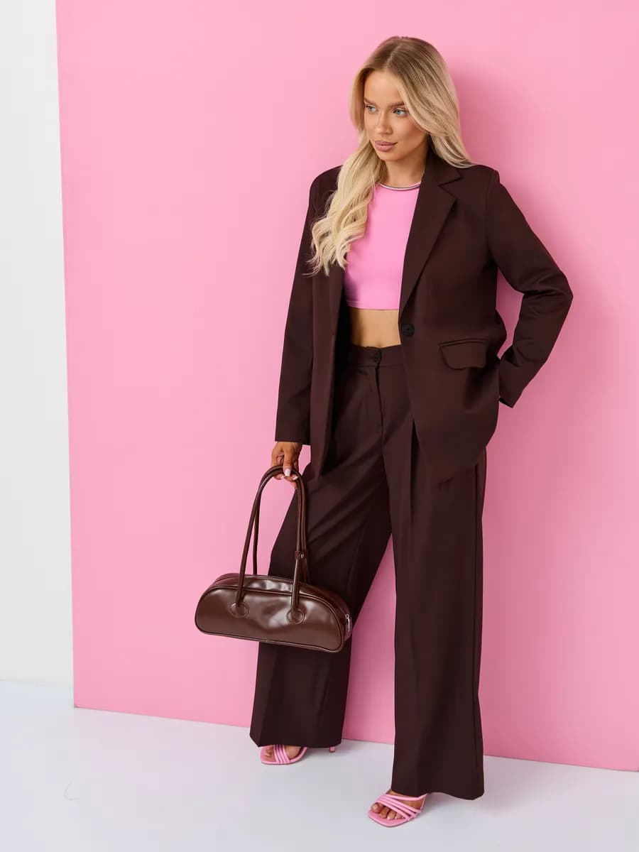 Костюм брючный классический оверсайз в офис