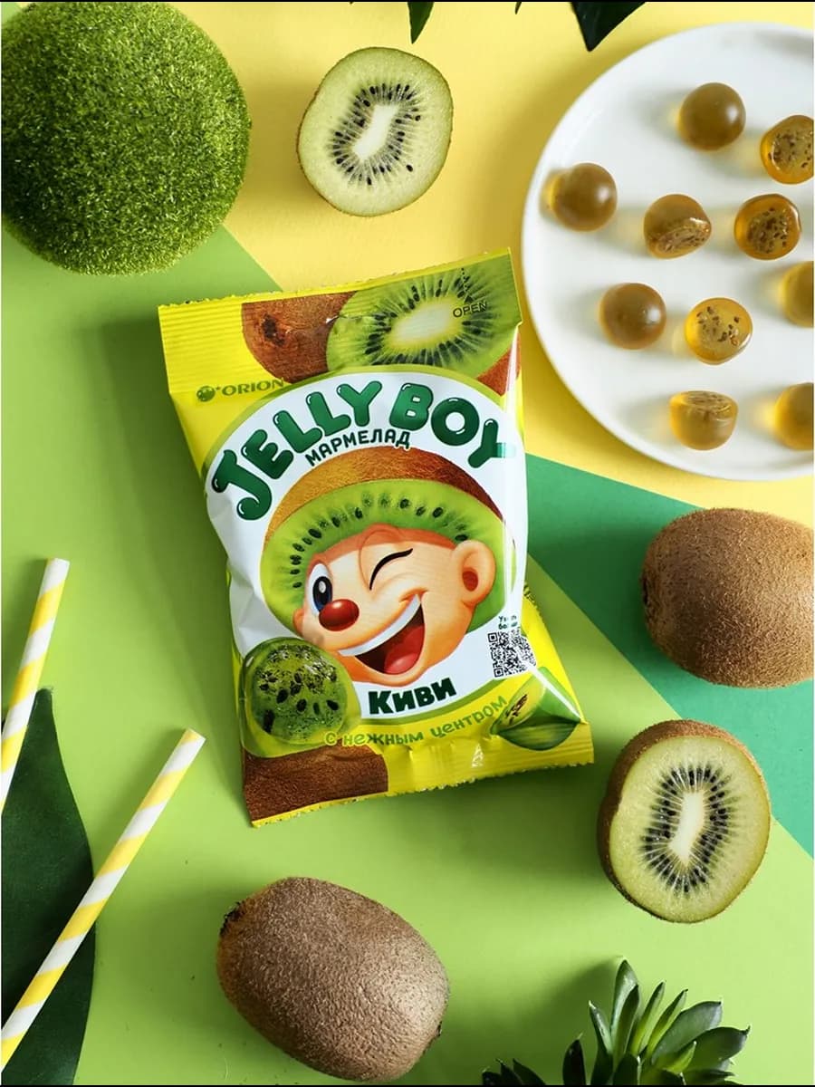 Жевательный мармелад Jelly Boy Киви 66гр