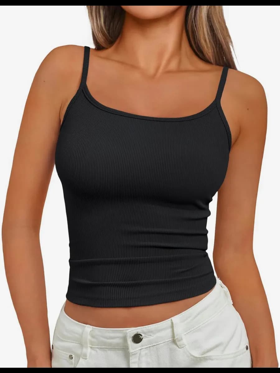 Спортивный топ-кроп лапша