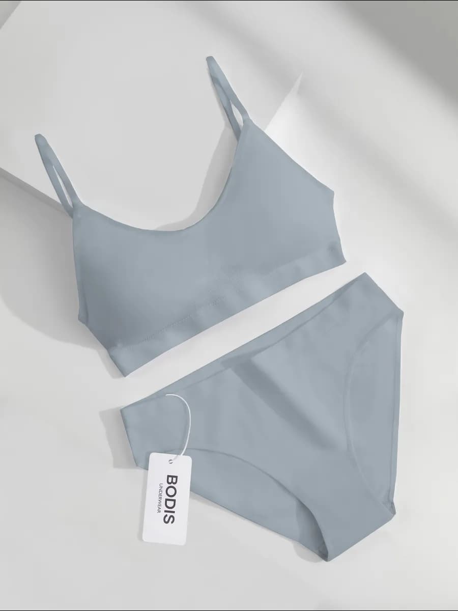 Нижнее белье комплект бесшовное с топом и трусами