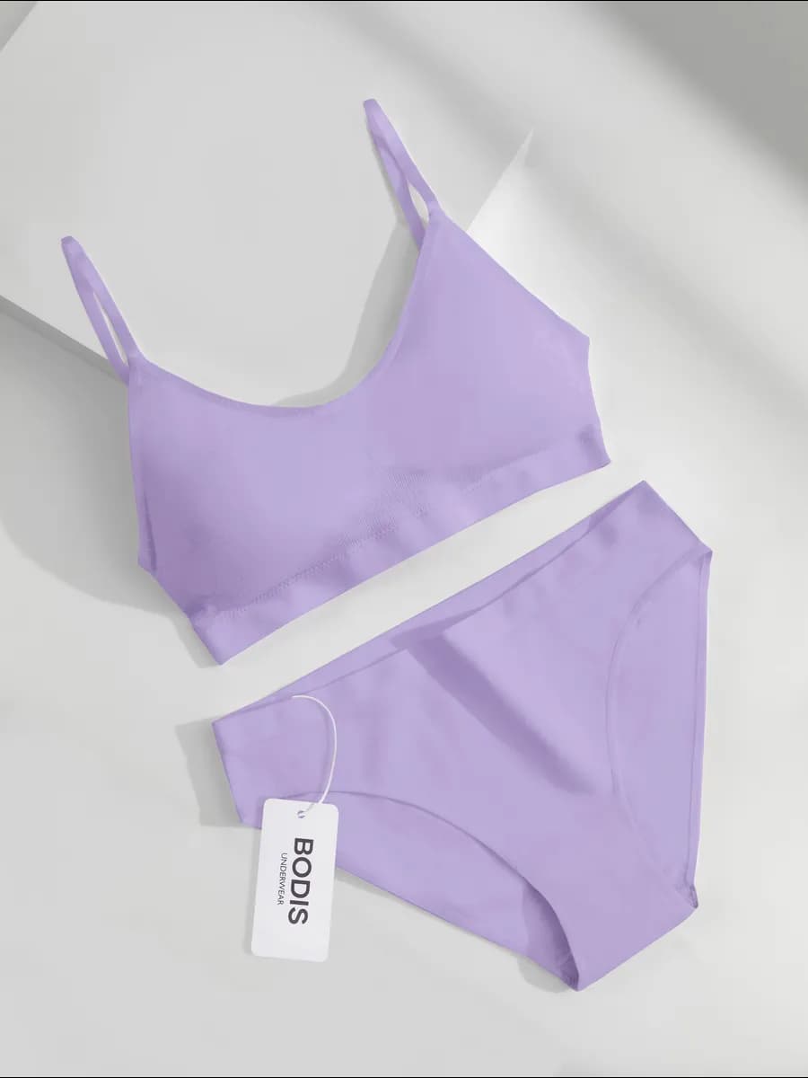 Нижнее белье комплект бесшовное с топом и трусами