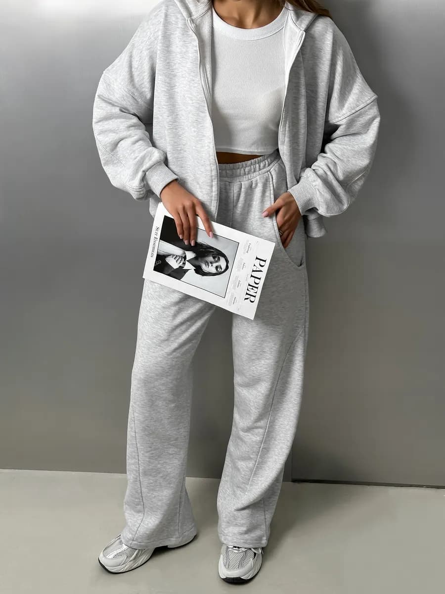 Костюм спортивный на молнии pinterest без начеса