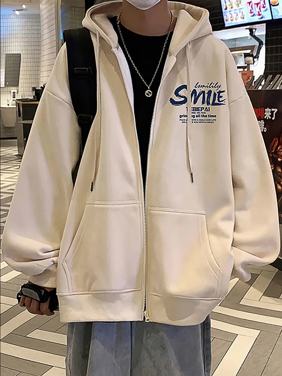 Толстовка с капюшоном с принтом - фото 1