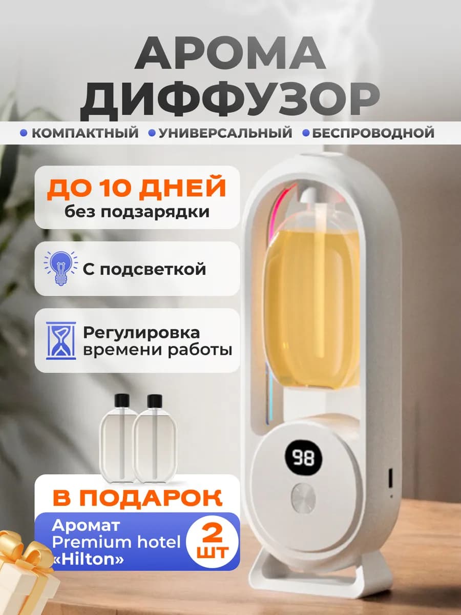 Аромадиффузор для дома электрический с эфирным маслом