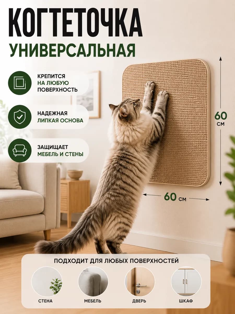Самоклеящаяся когтеточка для кошки