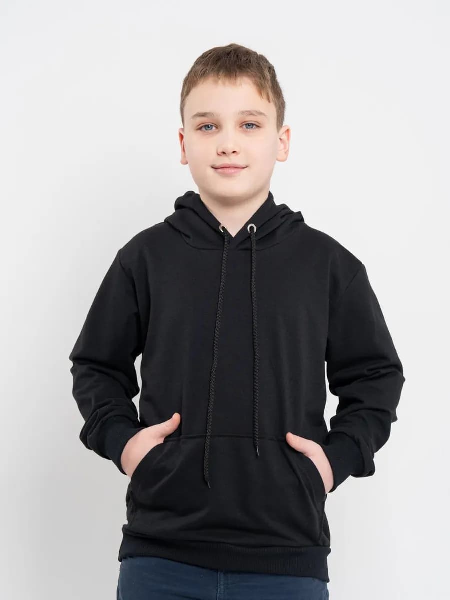 Худи однотонное спортивное