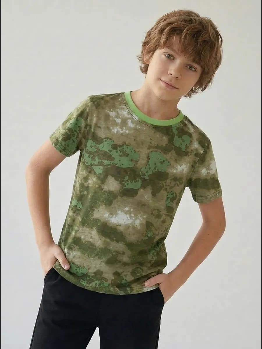 Футболка детская камуфляж