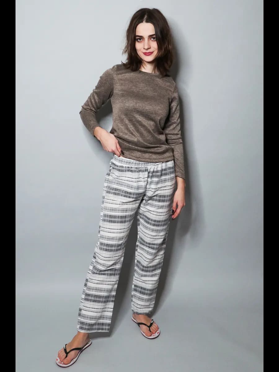 брюки домашние на резинке летние