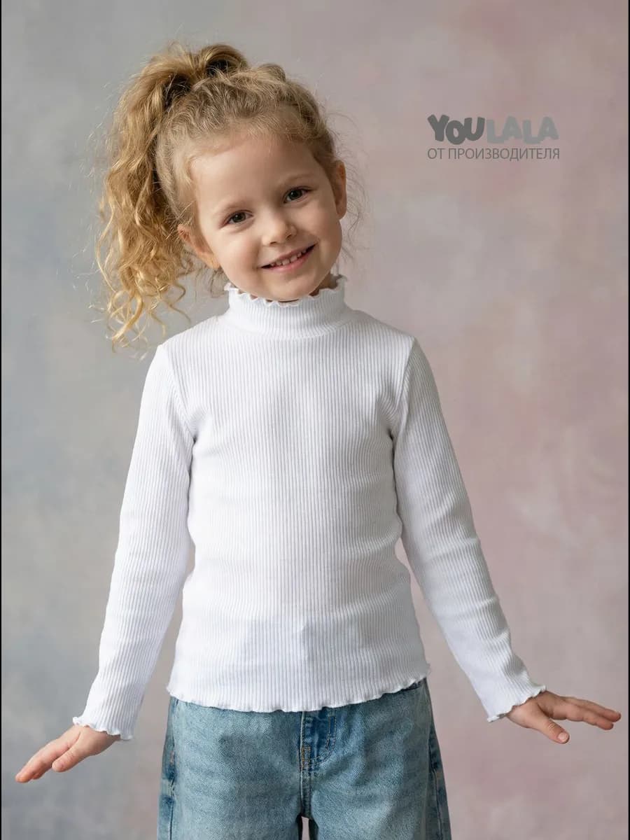 Водолазка детская в рубчик