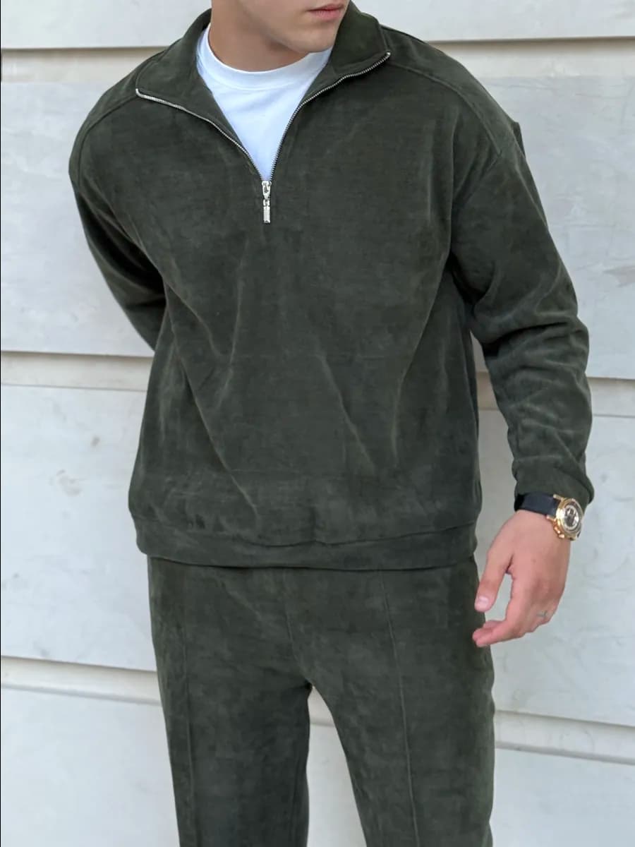 Костюм вельветовый на молнии двойка