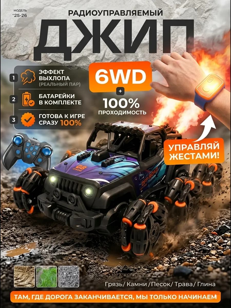 Машинка на радиоуправлении багги игрушка для мальчика