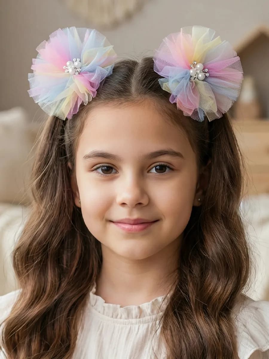 Бантики для волос на резинке