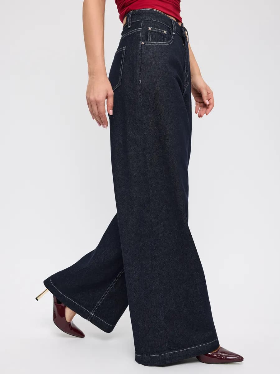 Джинсы широкие - фото 1