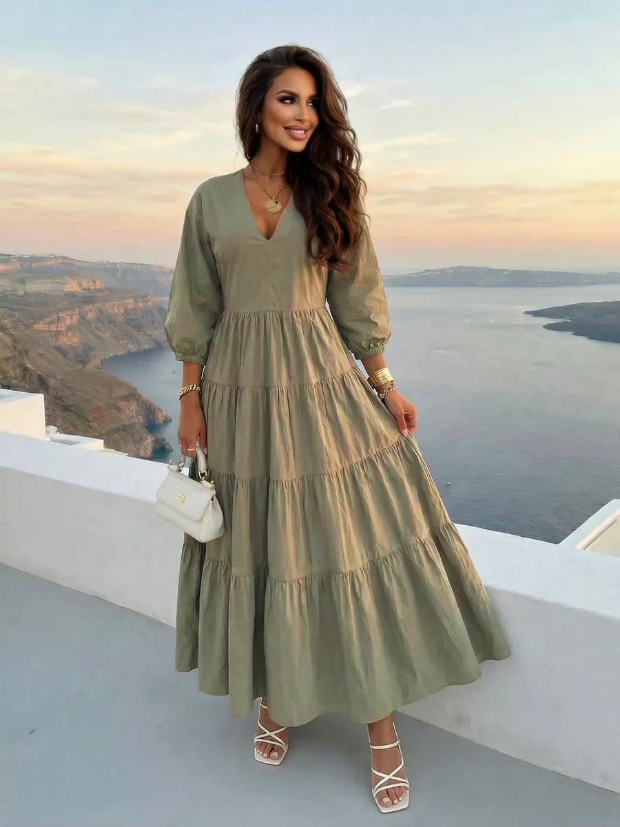 Платье длинное летнее больших размеров