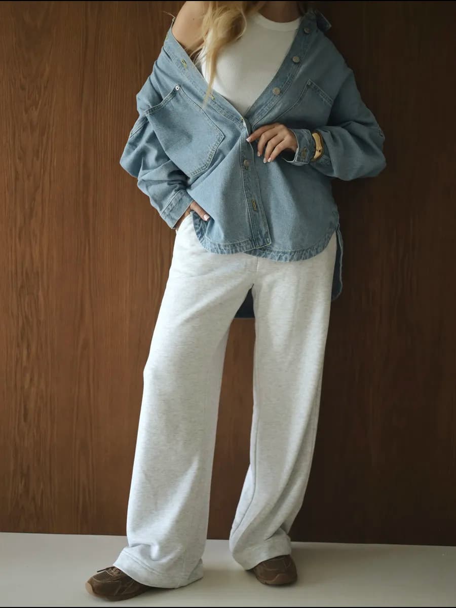 Брюки спортивные прямые