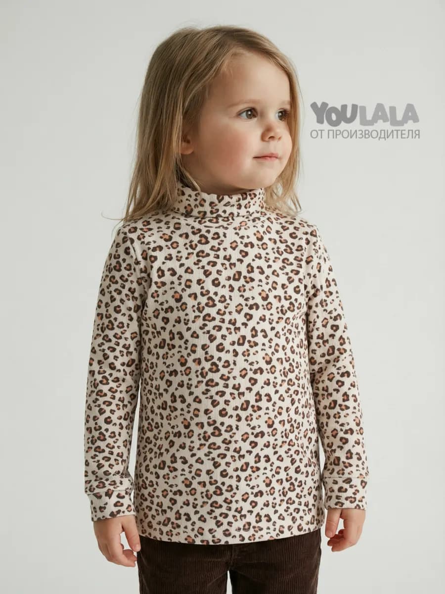 Водолазка в рубчик для девочки