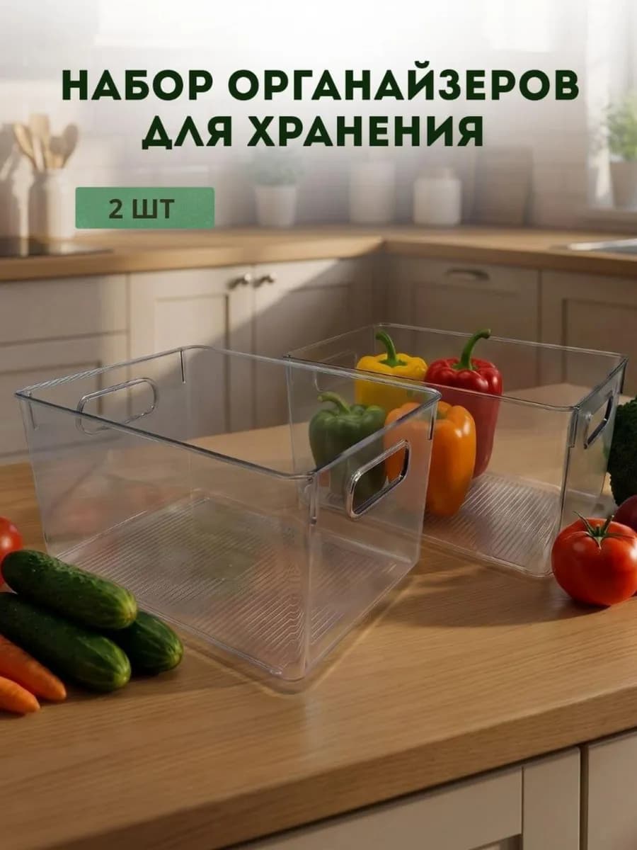 Набор контейнеров для хранения органайзеры для холодильника