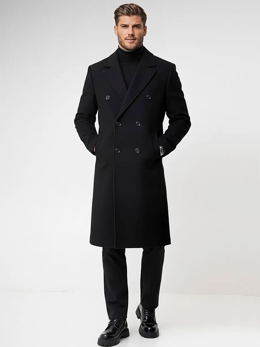 Пальто классическое длинное шинель - фото 1