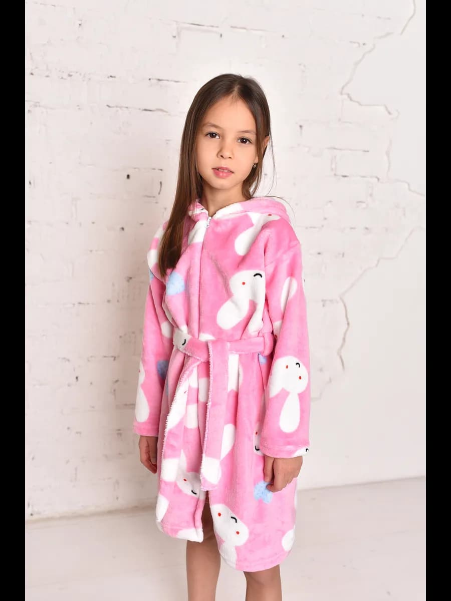 Халат для девочки теплый