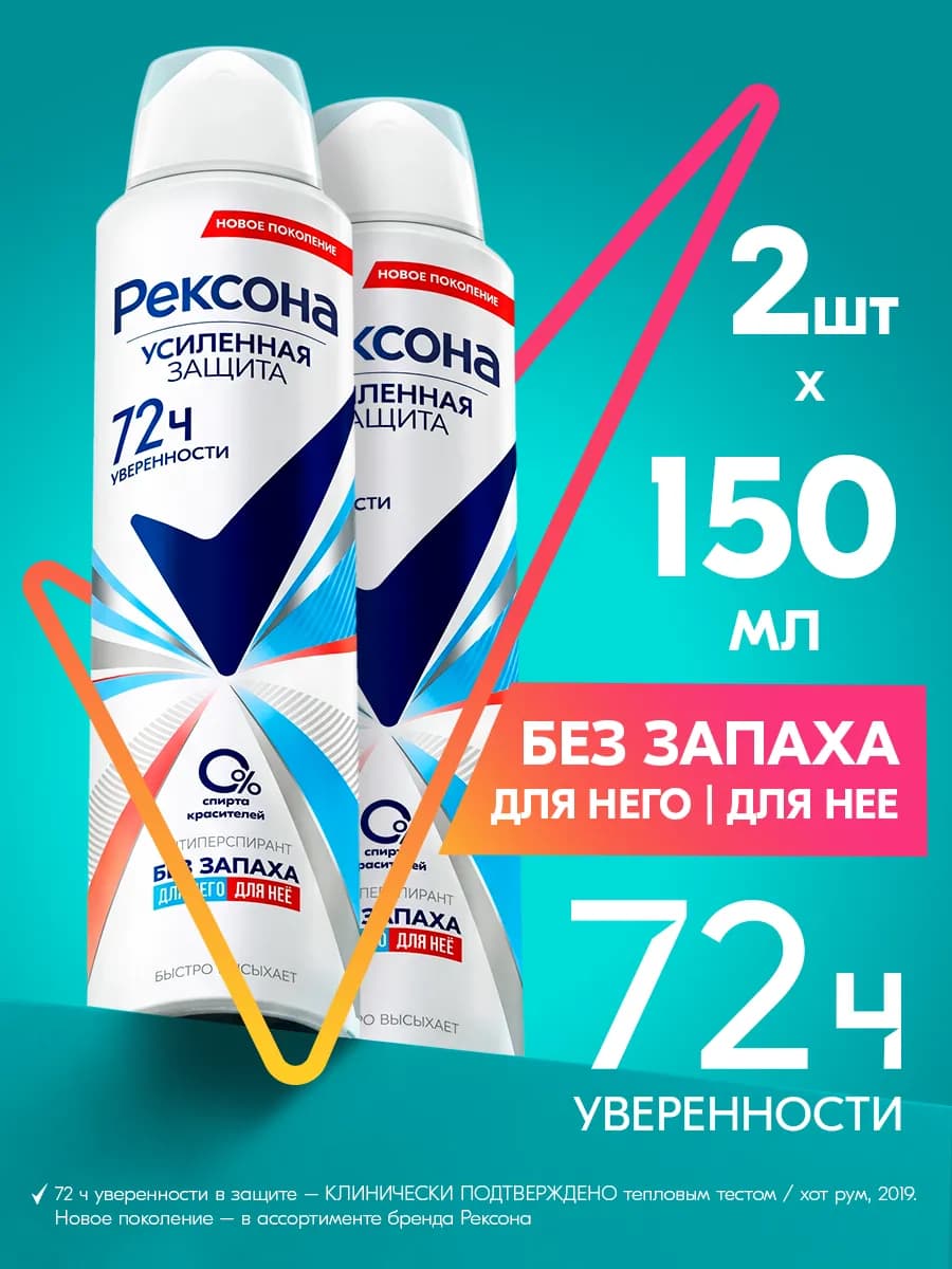 Дезодорант антиперспирант женский от пота и запаха 2 шт