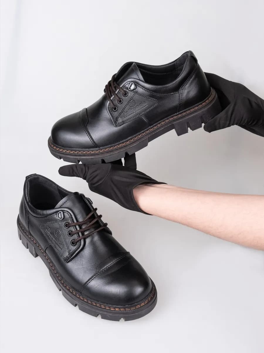 Туфли мужские из натуральной кожи - фото 1