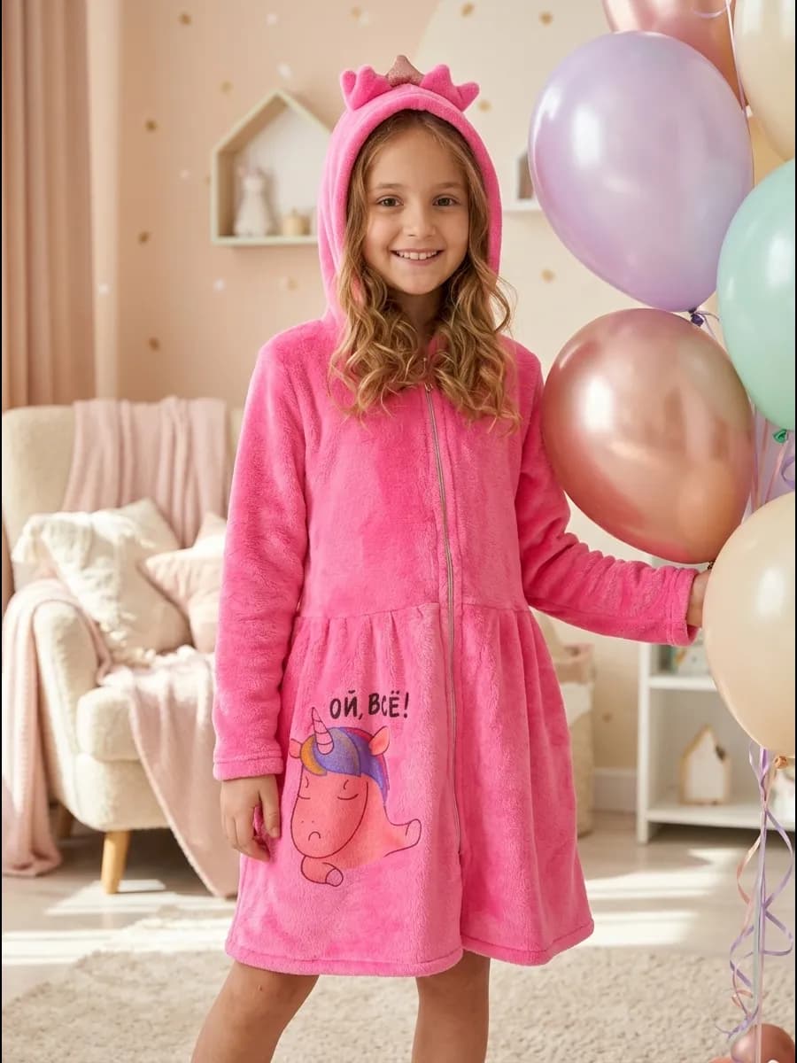 Халат теплый на молнии - фото 1