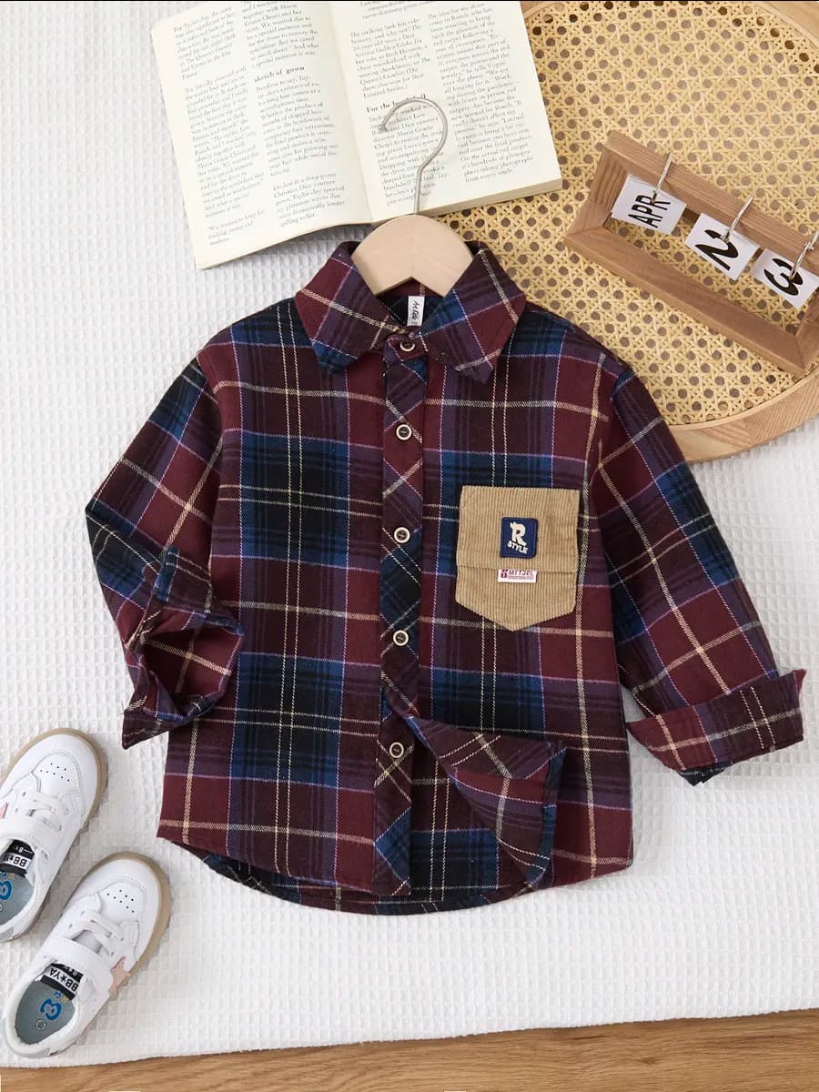 Рубашка в клетку оверсайз