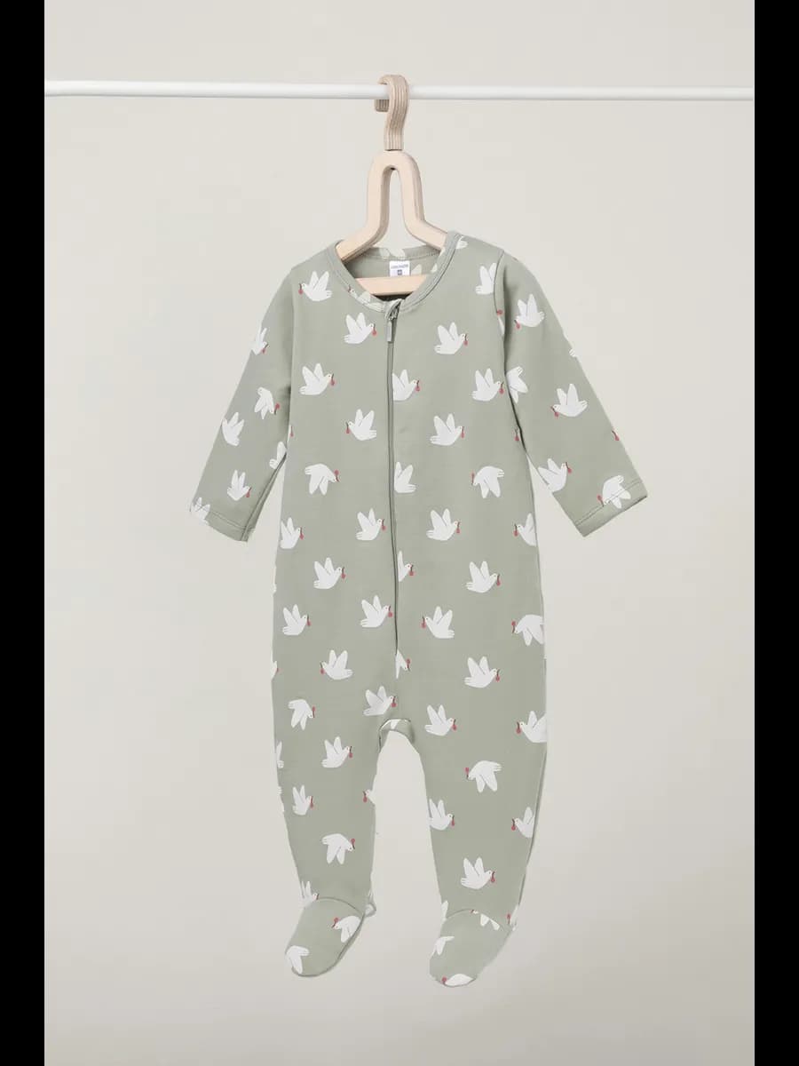 Комбинезон-слип для малыша с начесом