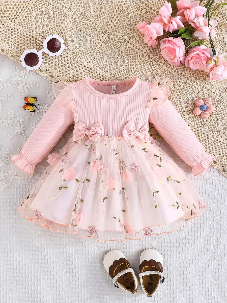 Платье для новорожденных на выписку на 1 годик