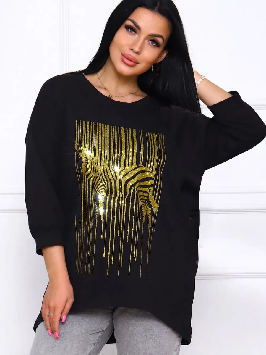 Кофта тонкая праздничная удлиненная туника большого размера