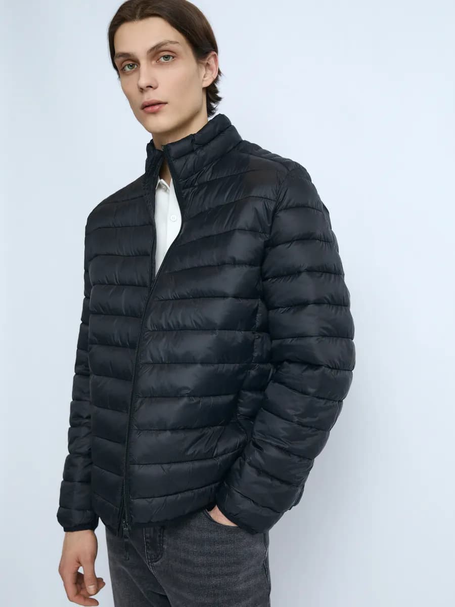 Лёгкая мужская утеплённая куртка