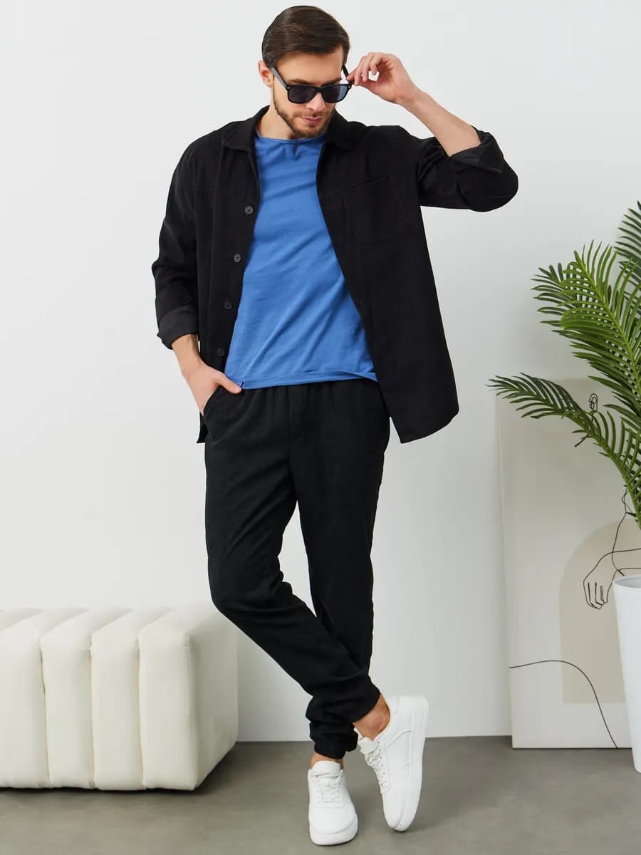 Костюм вельветовый с рубашкой