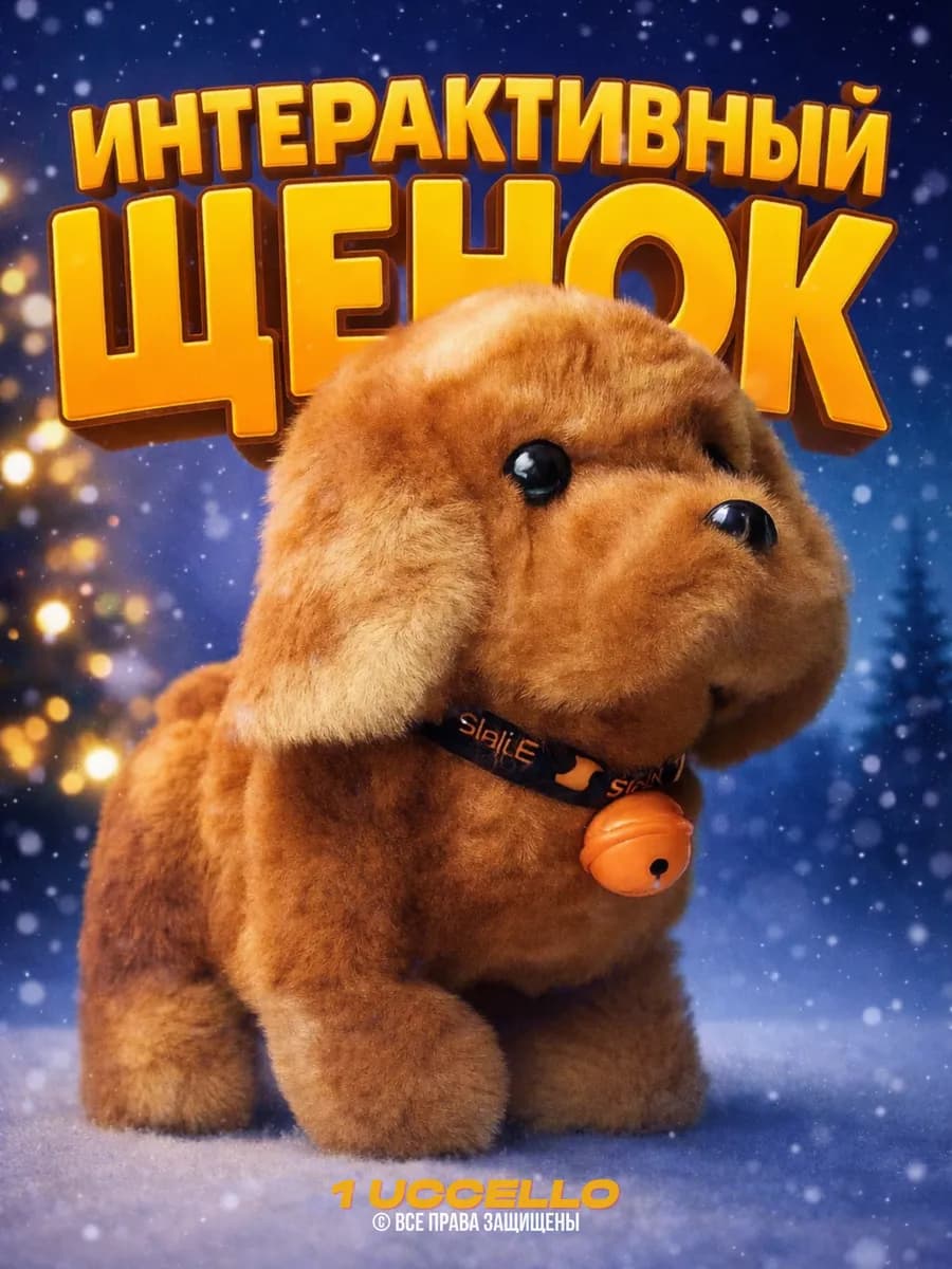 Интерактивная игрушка собака мягкий питомец