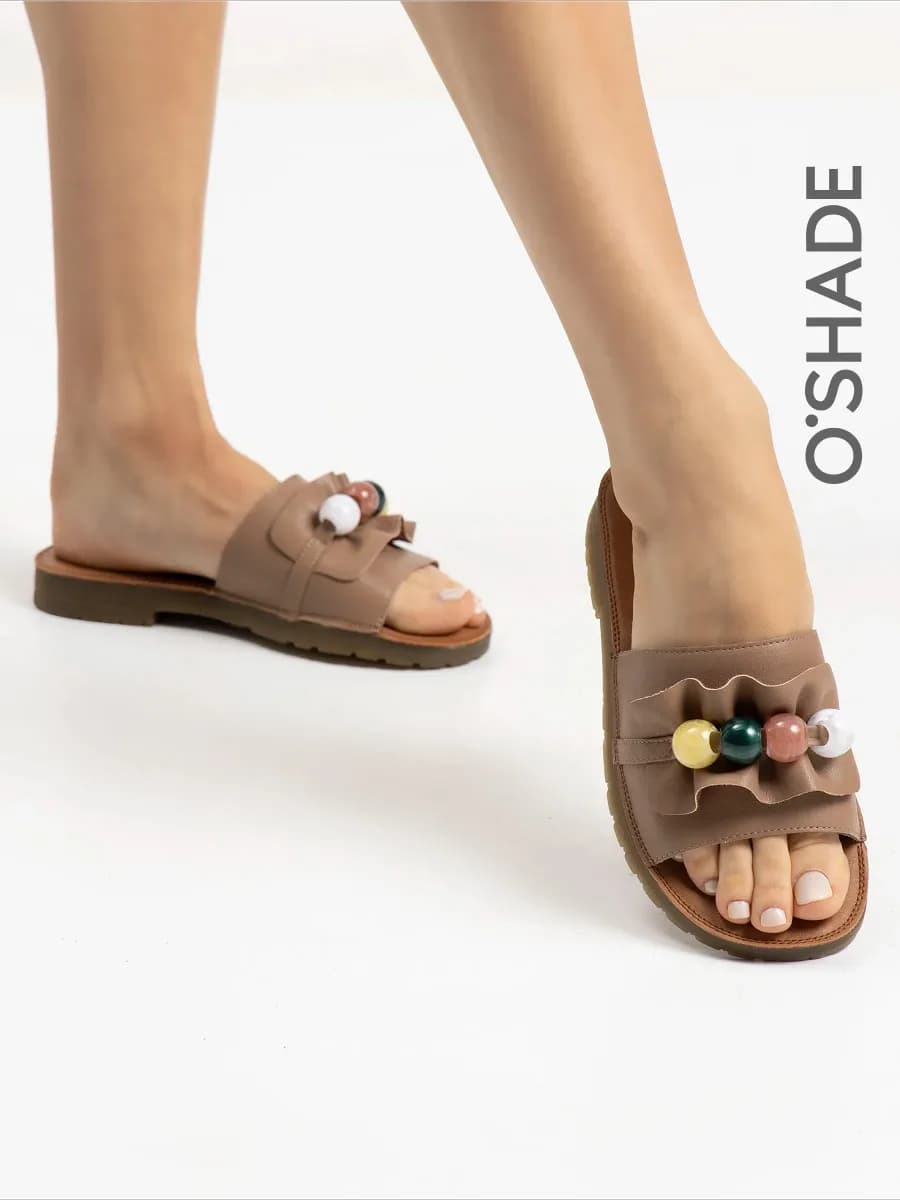 Сабо женские кожаные