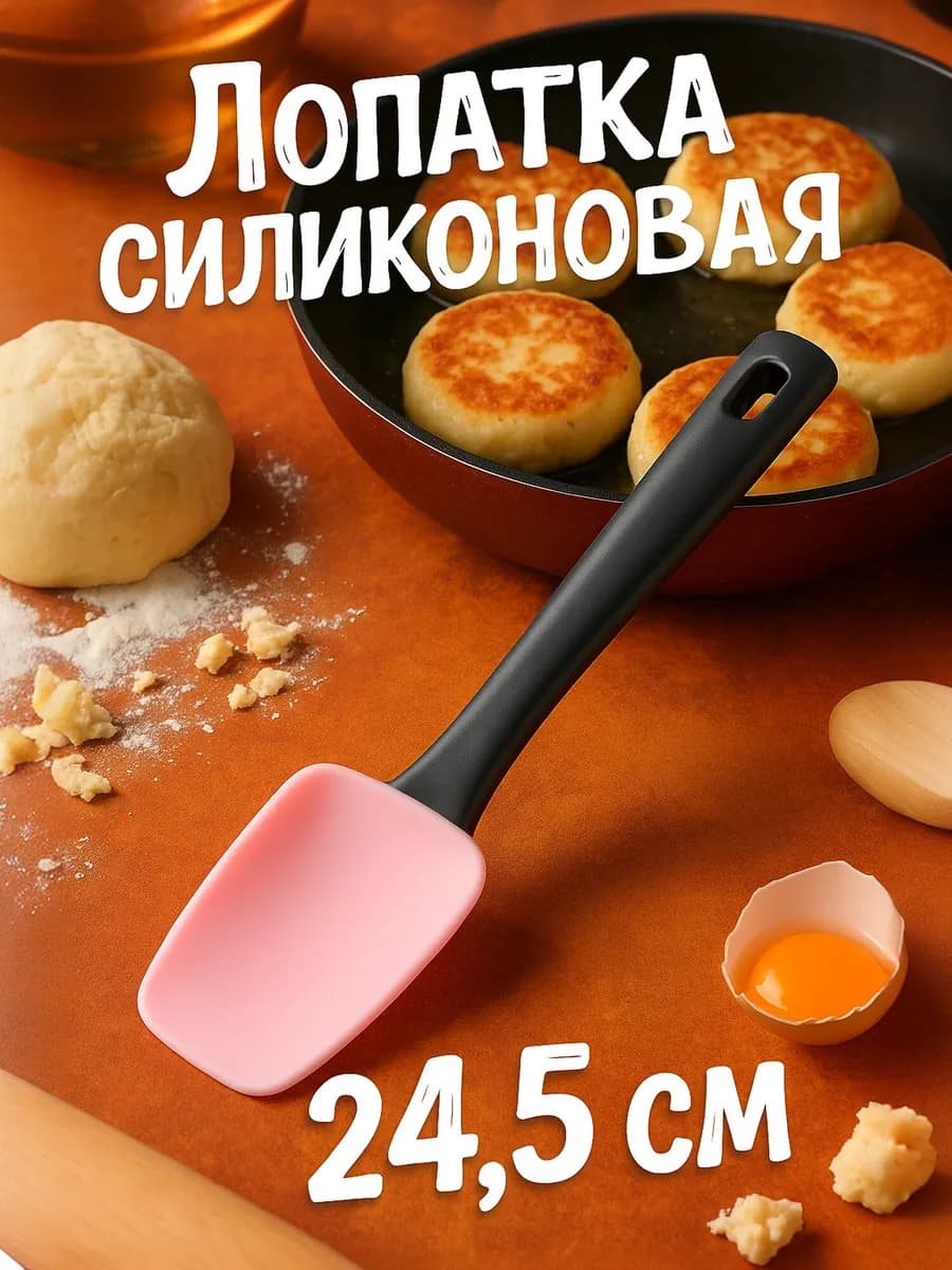Лопатка силиконовая, 24.5 см